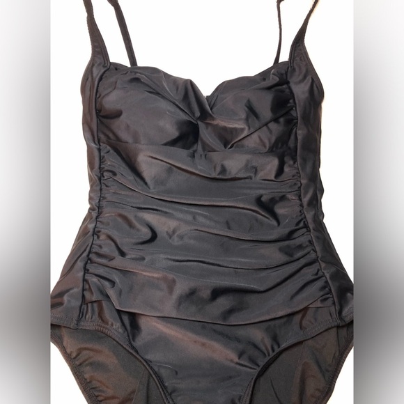 VENUS Black Ruched One Piece Swimwear sizes 12 and 16 NWOT - Picture 6 of 12